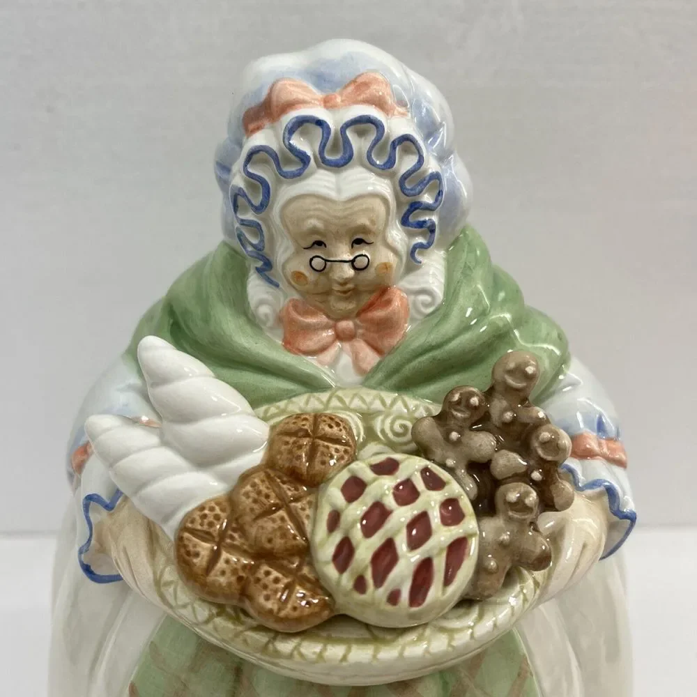 Vintage Fitz & Floyd Ceramic Grandma Granny Baker‎ Cookie Jar 11